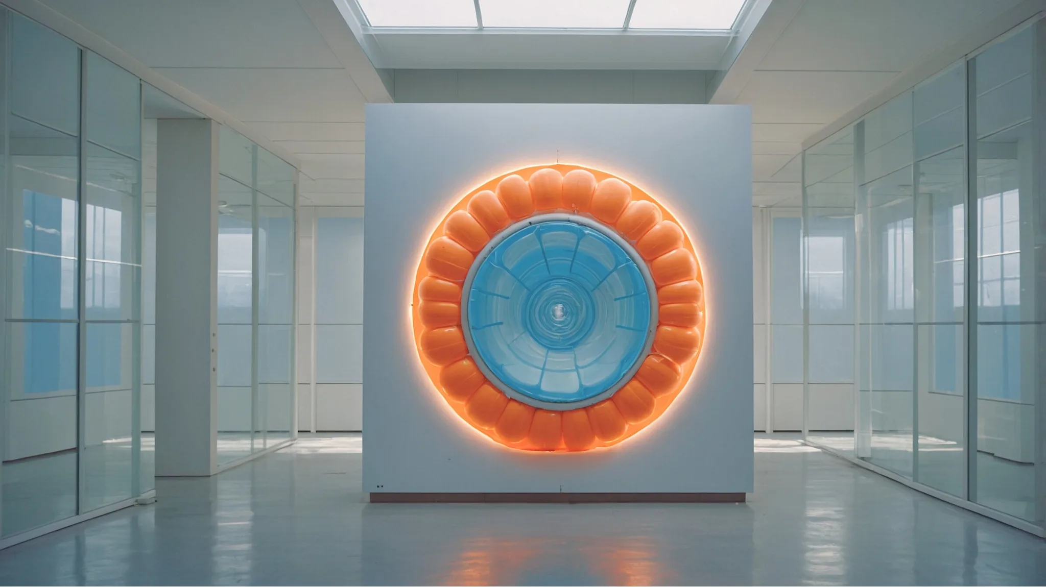 Managed Server und moderne Rechenzentrumslösungen Abstraktes zentrales Datenelement als Sinnbild für Managed Server und Rechenzentrumsinfrastruktur