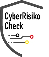 Logo des BSI CyberRisikoCheck als Kennzeichnung für geprüfte IT-Sicherheitsanalysen und Schwachstellenbewertung in Unternehmen