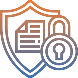 Hohe Datensicherheit und Datenschutz bei Hornetsecurity Sicherheitssymbol mit Schild, Dokument und Vorhängeschloss als Darstellung für hohen Datenschutz und sichere Datenhaltung in deutschen Rechenzentren