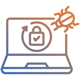 Penetrationstests – Sicherheitslücken gezielt erkennen und beheben Icon mit stilisiertem Hacker- oder Testsymbol als Zeichen für Penetrationstests zur Erkennung von Schwachstellen