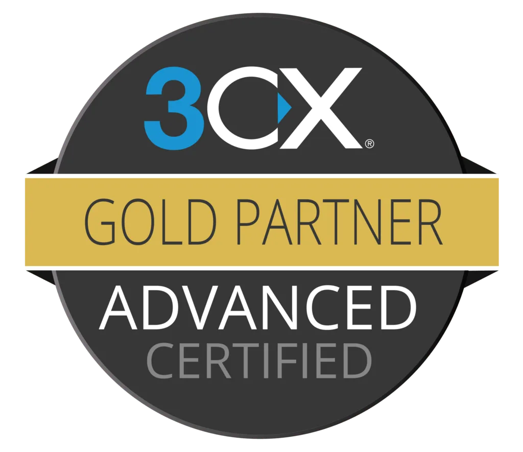 3CX Gold Partner Advanced Zertifizierung als Auszeichnung für zertifizierte Expertise in cloudbasierter Kommunikation