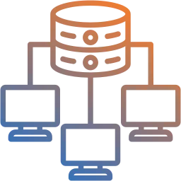 Symbolisches Icon für Cluster-Funktionalität mit Fokus auf hochverfügbare Systemarchitektur, Ausfallsicherheit und vernetzte Serverstrukturen in Proxmox VE