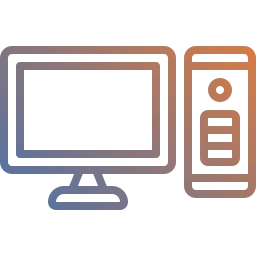 DaaS – Desktop as a Service Symbol Icon eines Computers mit Bildschirm, stellvertretend für DaaS-Lösungen im Bereich virtuelle Arbeitsplätze und Desktopbereitstellung aus der Cloud
