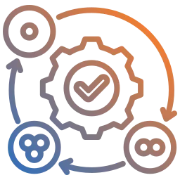 Symbolisches Icon für die Implementierung neuer Technologien mit Fokus auf professionelle Systemintegration, technische Begleitung und nahtlose Einbindung in bestehende IT-Strukturen