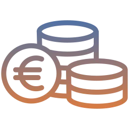 Symbolisches Icon für Kosteneffizienz mit Fokus auf Einsparung von Betriebs- und Wartungskosten