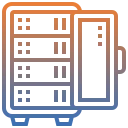 Symbolisches Icon für Serverlösungen mit Fokus auf stabile, skalierbare und gewartete Systeme zur Unterstützung einer leistungsfähigen IT-Infrastruktur im Unternehmen