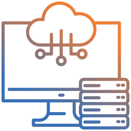 Virtualisierung – Effiziente Ressourcennutzung durch virtuelle Maschinen Symbolisches Icon für Virtualisierung mit Fokus auf den Einsatz virtueller Maschinen zur optimalen Nutzung physischer Serverressourcen und gesteigerter IT-Flexibilität