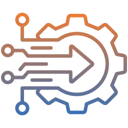 Einfache Integration – Nahtloser Systemanschluss und Kompatibilität Symbolisches Icon für einfache Integration mit Fokus auf kompatible Systemanbindung